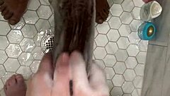 Curious Asian Teen Cleans Monster Cock Makes Cum Twice!