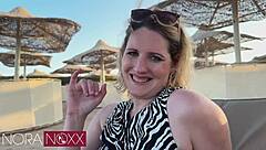 Nora Humiliates Small Cock Loser From Beach As Dirty Nothing