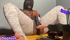 Hey, feel this aggressive orgasm ripping through my juicy wet pussy with the vibrator machine!