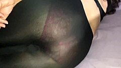 doña mary stays overnight in leggings on my bed