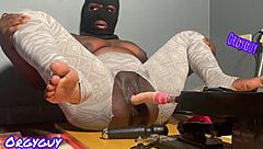 Hey, feel this aggressive orgasm ripping through my juicy wet pussy with the vibrator machine!