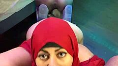 mia niqab mirror blowjob swallows cum in mouth