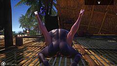 Curvy Big Tit Milf Tanya Halloween Maid Squirts on Big Black Dick