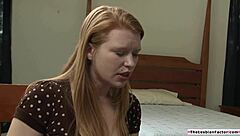 petite college babe's shaved pussy fingered by lesbian tutor wildly!