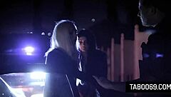 Tiffany Watson and Adria Rae get hardcore fucked by cop to dodge jail