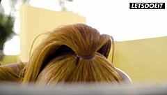 cheating pecosa latina milf rides vacation gardener's big cock poolside