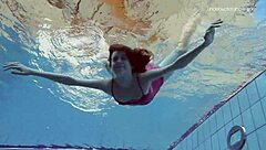 anna netrebko teases wet in bikini underwater pool play