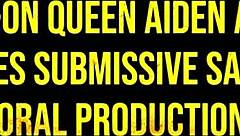 Aiden Ashley strapon pounds sadie blair's submissive pussy hard?