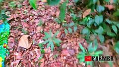 Sexy Brazilian brunettes clash in ranch catfight roleplay