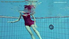 anna netrebko teases wet in bikini underwater pool play