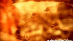 Exotic beauty dancer strips nude teasing sensually