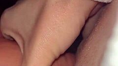 classic tiny redhead wife stretched by massive cock in homemade bedroom close-up