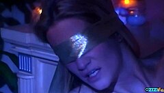 a blindfolded blonde milf, feel this stranger's big cock doggystyle in your tight pussy?