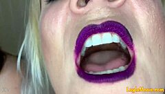 whitney morgan's huge glossy lips crave your fetish gaze