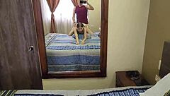 Hot Maid Deepthroats Huge Cock in Hotel Mirror POV Cumshot Facial