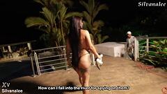 they watch me take big cock then he fucks my virgin pussy too!