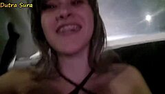 paying uber with wet shaved latina pussy closeup