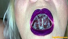 whitney morgan's huge glossy lips crave your fetish gaze