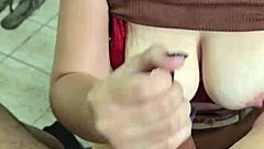 Sailor Girl Drains His Balls During Lunch Break