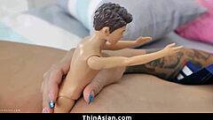 Brenna Sparks' Tight Asian Pussy Takes Every Inch Deep