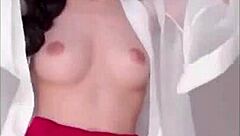 masked korean amateur teases her tight body