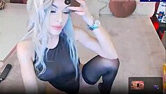 blonde maya maley strips teases big tits dildo fucks