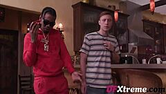 Stepson Watches Stepmom Caitlin Bell Ride Monster Black Cock
