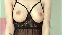 masked korean amateur teases her tight body