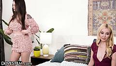 aaliyah love teaches maddy may pussy masturbation and licking