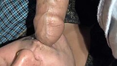 hairy milf pussy pounded hard in bed