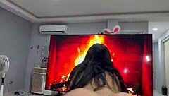 sexy colombian puta rides my cock in missionary