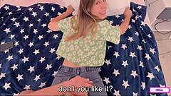 gf's wet pussy slips free after massive creampie overload