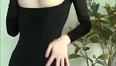 masked korean amateur teases her tight body