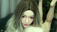 Blonde fuck doll's sexy pussy feels so real!