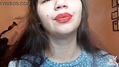 Big ass brunette smokes cigarette in kinky closeup pov fetish