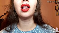 Big ass brunette smokes cigarette in kinky closeup pov fetish