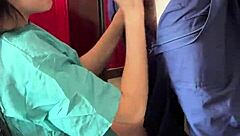 nurse lara's halloween doggystyle creampie in hospital