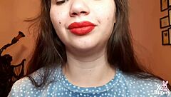 Big ass brunette smokes cigarette in kinky closeup pov fetish