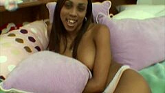 Black Teen 18+ Sucks Monster White Cock Deepthroat Handjob Titty Fuck