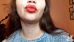 Big ass brunette smokes cigarette in kinky closeup pov fetish