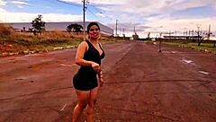 luna oliveira surprises with outdoor car anal creampie overflow