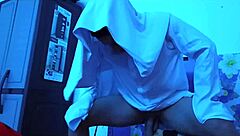 Halloween horror tale sexy latina sucks huge cock before wild bedroom ride