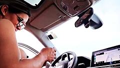 luna oliveira surprises with outdoor car anal creampie overflow