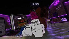 Jane doe deepthroats big black cock creampie rough interracial nightclub