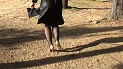 slipping fishnet bodystocking teases curves homemade wife show