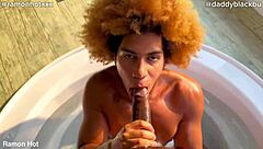 two black guys with huge cocks jerk off in hot tub jacuzzi pool bath