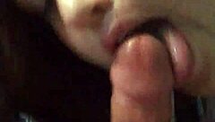 sucking big throbbing cock deep and sloppy