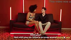 fiery spanish brunette couple rough interracial oral pussy eating cum on face hairy cunt