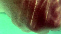 Underwater Pussy Creampie with Dildo Insertion