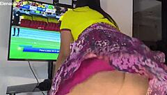 Elena Cruz Celebrates Colombia Goal with Big Ass Bounce